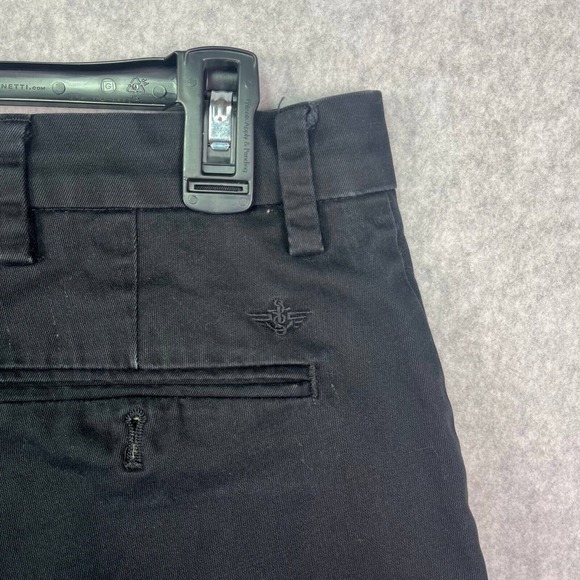Dockers Pants Men's 31x30 Black Flex Comfort Cotton Belt Loop Slim Fit Tag 30x32 - Picture 9 of 16